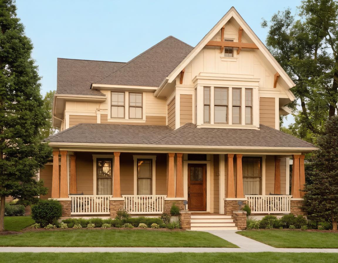 Craftsman style home with a covered front porch